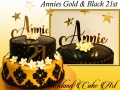 ANNIES GOLD AND BLACK 21ST