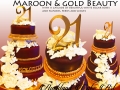 MAROON AND GOLD BEAUTY