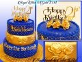 ROYAL BLUE & GOLD 21ST