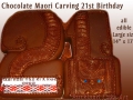 CARVED CHOCOLATE 2 AND 1
