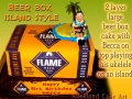 BEER BOX CAKE - FLAME
