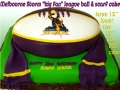 RUGBY BALL CAKE