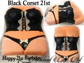 BLACK CORSET 21ST