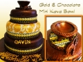 GOLD AND CHOCOLATE MINI KAVA BOWL