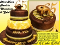 MINI KAVA BOWL IN CHOC AND GOLD