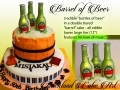 barrel of beer bottles