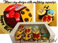 THREE WAY DESIGN WITH CUPCAKES