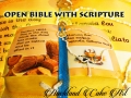 open bible with scripture