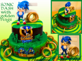 SONIC DASH WITH GOLDEN RINGS