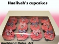 PINK BOW CUPCAKES (WITH INITIAL)