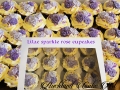 LILAC SPARKLE ROSE CUPCAKES