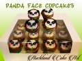 PANDA FACE CUPCAKES