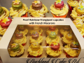 PEARL RAINBOW MACARON CUPCAKES