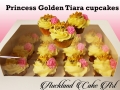 PRINCESS GOLDEN TIARA CUPCAKES