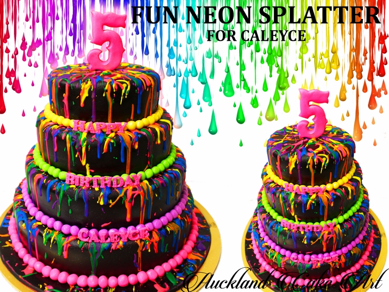 FUN NEON SPLATTER